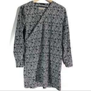 Kate Spade Saturday Let Loose Dress Tunic Top Medium Black White